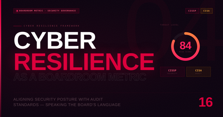 Cyber Resilience as a Boardroom Metric Aligning CISSP Security with CISA Audit Standards