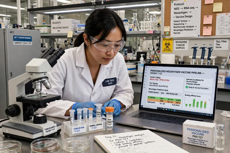 NeoVax and Nivolumab in Ovarian Cancer: The Engineering Behind a Personalised Vaccine Biotechnology laboratory manufacturing a personalised neoantigen vaccine